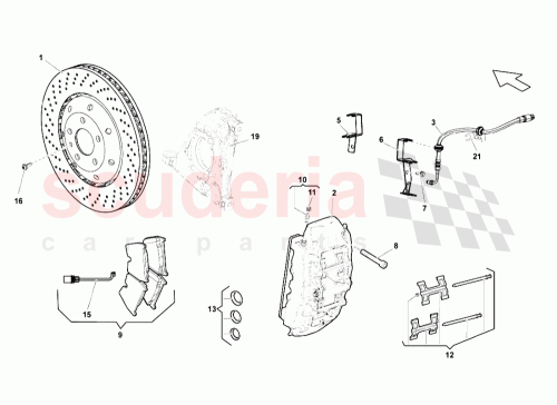 Part Diagram for Lamborghini 400615106BD