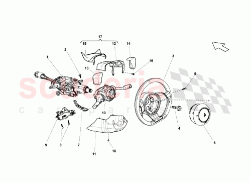 Part Diagram for Lamborghini 400953561E