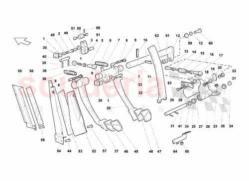 Part Diagram for Lamborghini 414864420A
