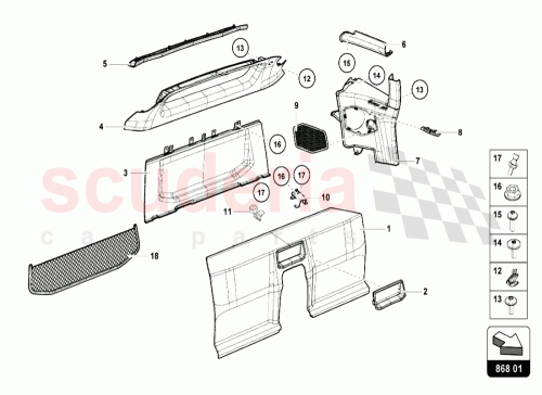 Part Diagram for Lamborghini 4T0867352C