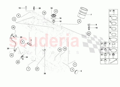 Part Diagram for Lamborghini 07M103121