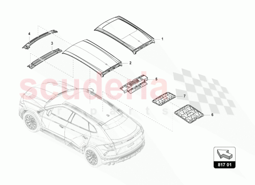 Part Diagram for Lamborghini 4ML817969A