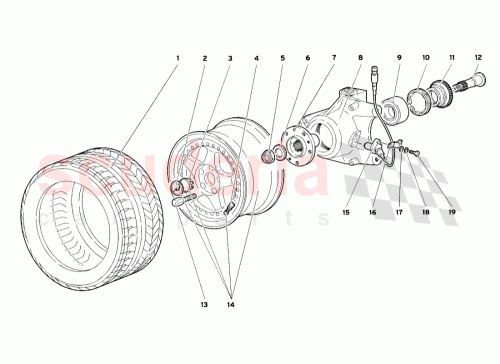Part Diagram for Lamborghini 0051005042