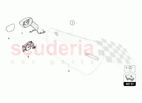 Part Diagram for Lamborghini 4T0857521C