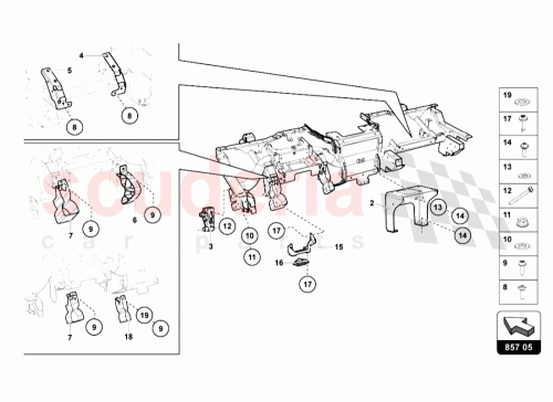 Part Diagram for Lamborghini 470880224A