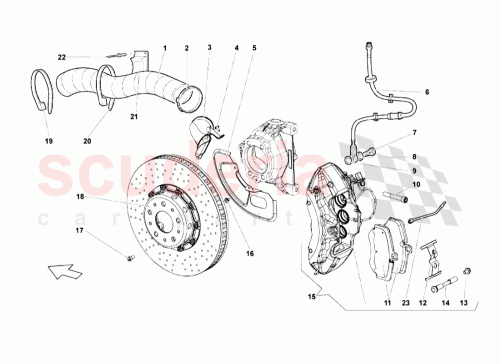 Part Diagram for Lamborghini 410615106AD