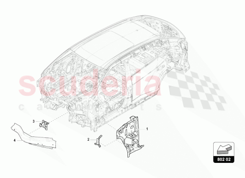 Part Diagram for Lamborghini 4M0802397C