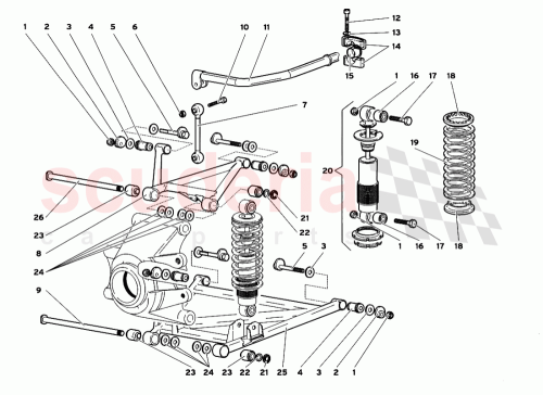 Part Diagram for Lamborghini 0052004952