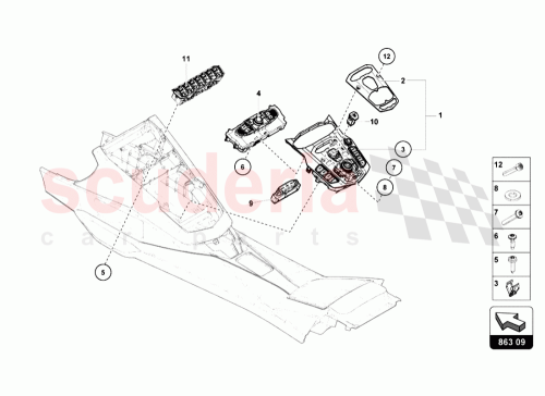 Part Diagram for Lamborghini 470919609B