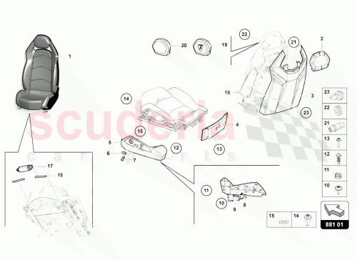 Part Diagram for Lamborghini 470881463F
