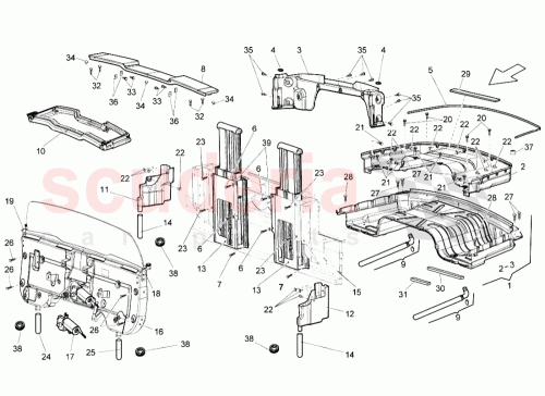 Part Diagram for Lamborghini 407813613F