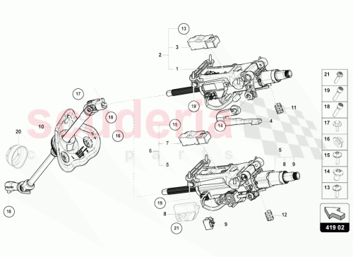 Part Diagram for Lamborghini 3Q0905861C