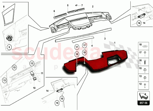 Part Diagram for Lamborghini 471857041C