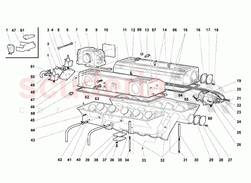 Part Diagram for Lamborghini 07M133433A