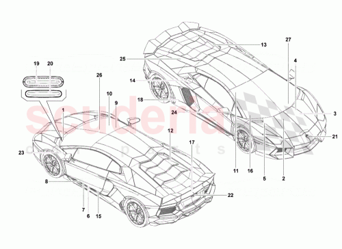 Part Diagram for Lamborghini 470010546D