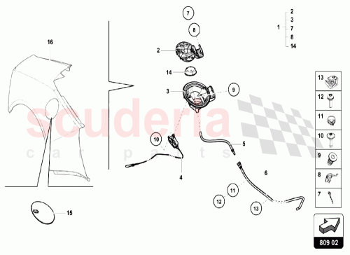 Part Diagram for Lamborghini 4L0862153D