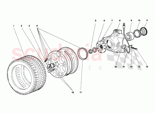 Part Diagram for Lamborghini 0051003025