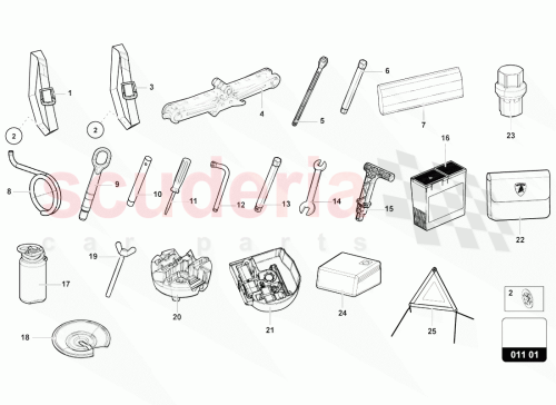Part Diagram for Lamborghini 4M0713201A