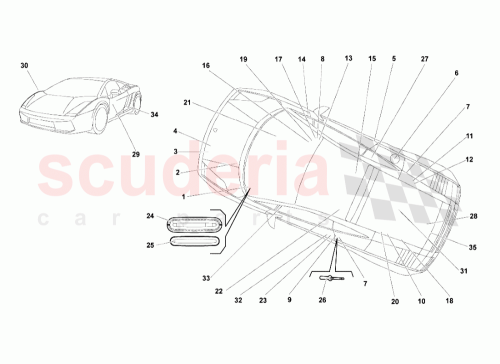Part Diagram for Lamborghini 400854499B