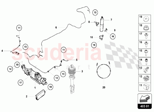 Part Diagram for Lamborghini 4S0959257
