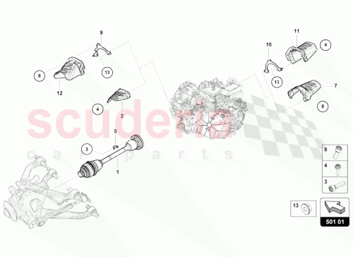Part Diagram for Lamborghini 4T0301329