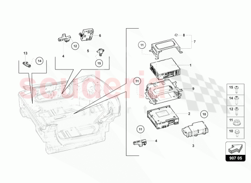 Part Diagram for Lamborghini 470035662F