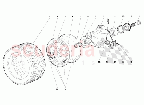 Part Diagram for Lamborghini 0051001073