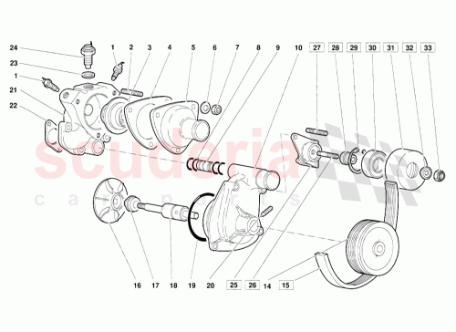 Part Diagram for Lamborghini 001725107