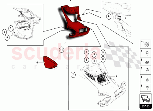 Part Diagram for Lamborghini 472857221A