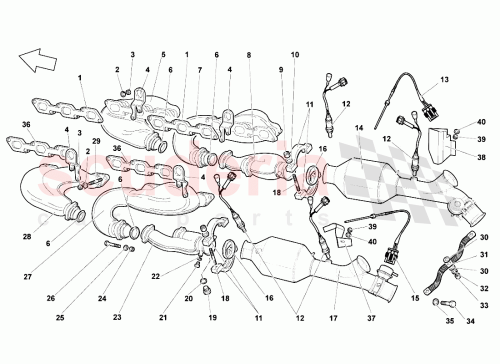 Part Diagram for Lamborghini 07M251718F