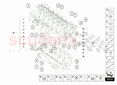 Part Diagram for Lamborghini 07M103035A