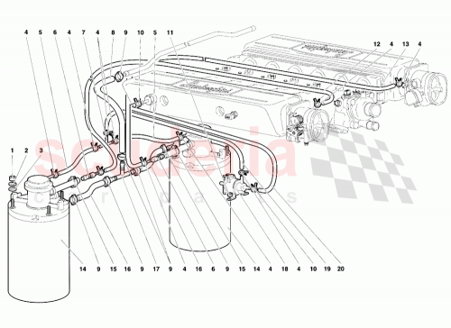 Part Diagram for Lamborghini 006220752