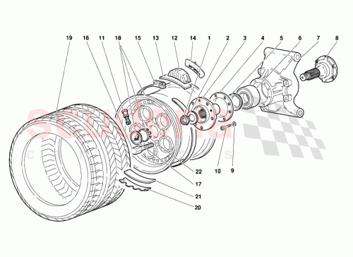 Part Diagram for Lamborghini 005231740
