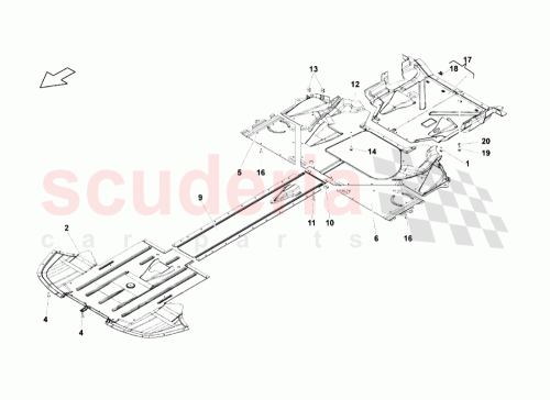 Part Diagram for Lamborghini 403825201B