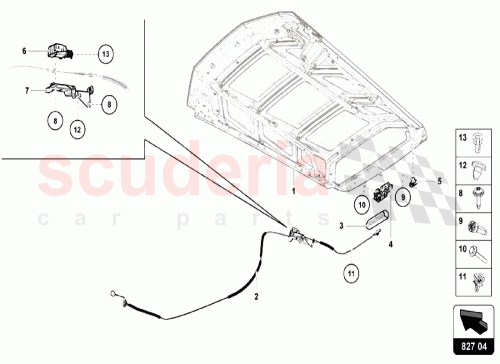 Part Diagram for Lamborghini 5M1823509D
