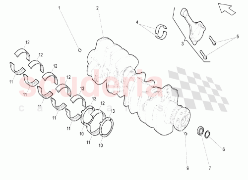 Part Diagram for Lamborghini 07L105561FSWA