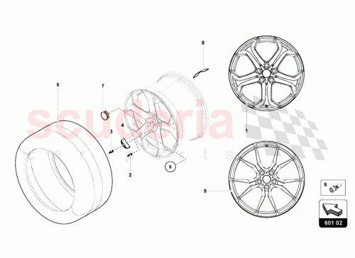 Part Diagram for Lamborghini 0R8340022