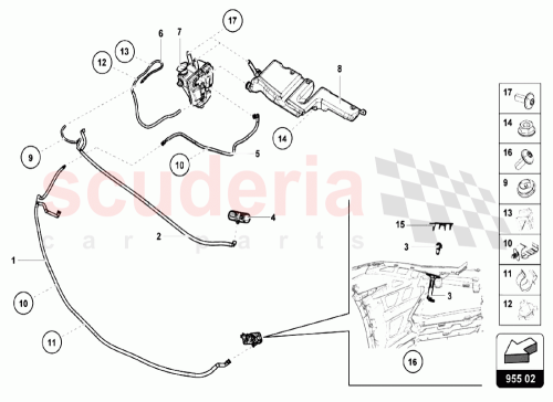 Part Diagram for Lamborghini 4T1955945A