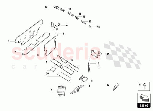Part Diagram for Lamborghini 4T0863647A