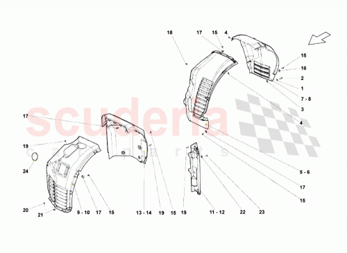 Part Diagram for Lamborghini 400821171C