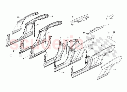 Part Diagram for Lamborghini 408810578A