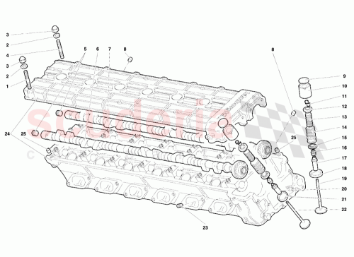 Part Diagram for Lamborghini 001225001