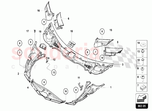 Part Diagram for Lamborghini 470815715A