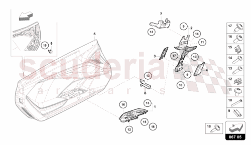 Part Diagram for Lamborghini 47B867176XZ0