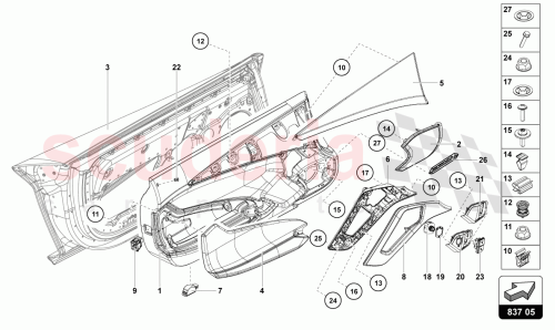 Part Diagram for Lamborghini 470867165G
