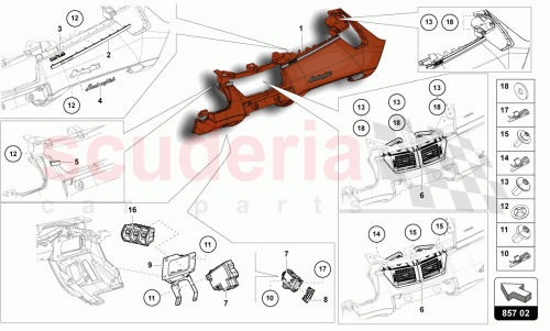 Part Diagram for Lamborghini 472857222A