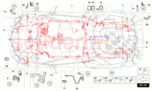Part Diagram for Lamborghini 476971138DS