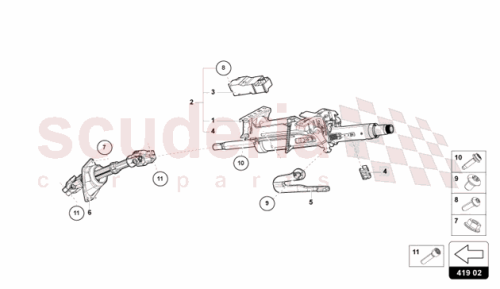 Part Diagram for Lamborghini 4M0419378C
