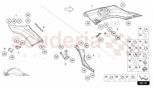 Part Diagram for Lamborghini 47B821106012