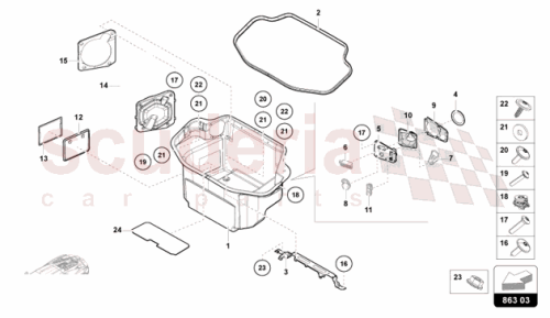 Part Diagram for Lamborghini 47B863362A